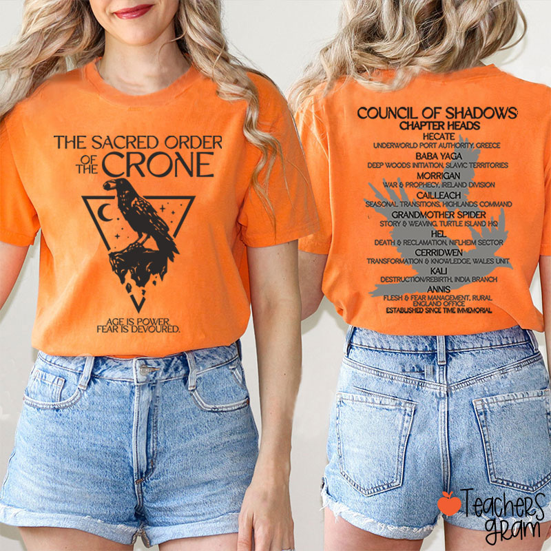 The Sacred Order Of The Crone Teacher Two Sided T-Shirt