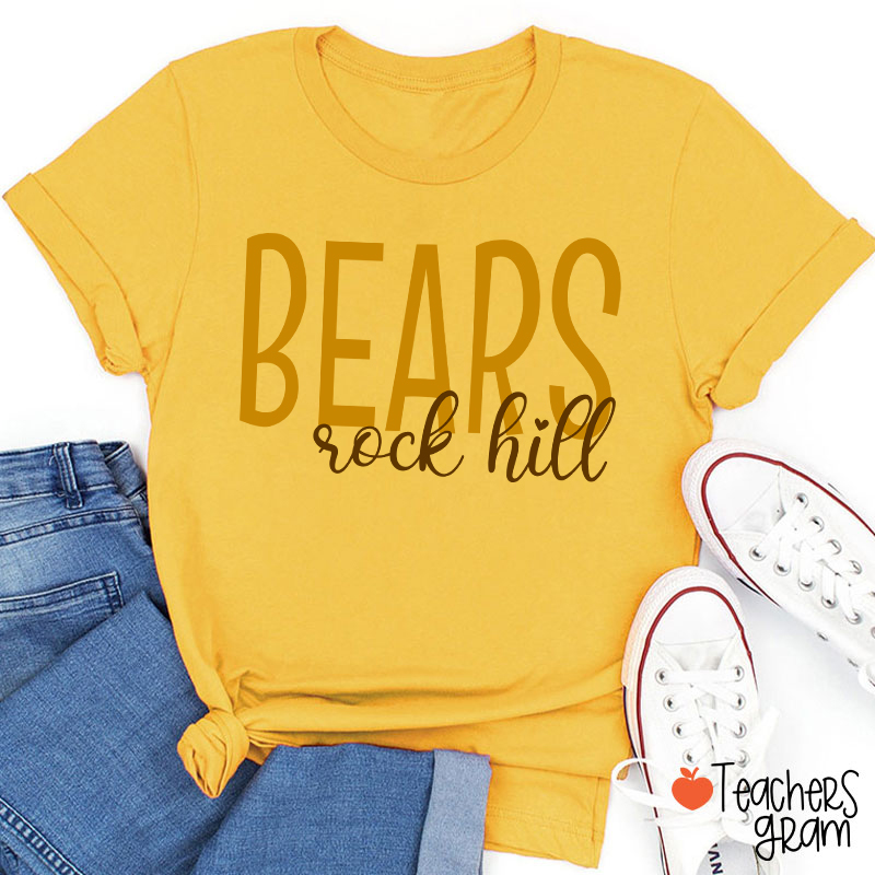 Personalized Mascot And Town School Team Spirit Teacher T-Shirt