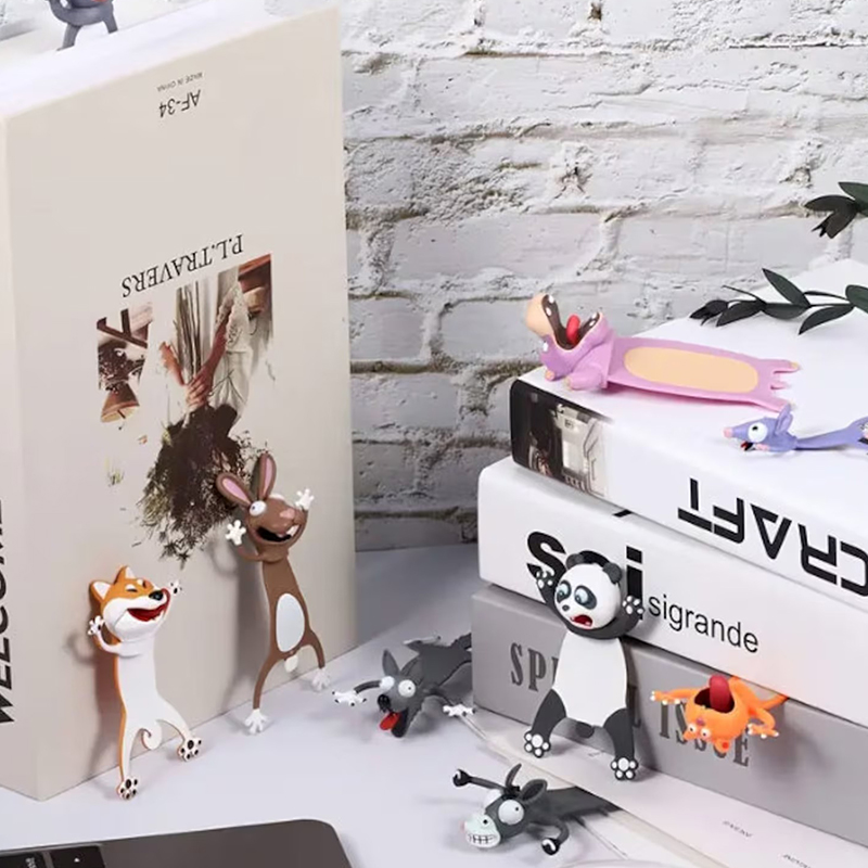 Cute 3D Animal Teacher Bookmark