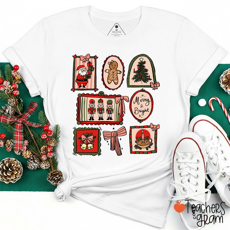 Coquette Christmas Nutcracker Teacher T-Shirt