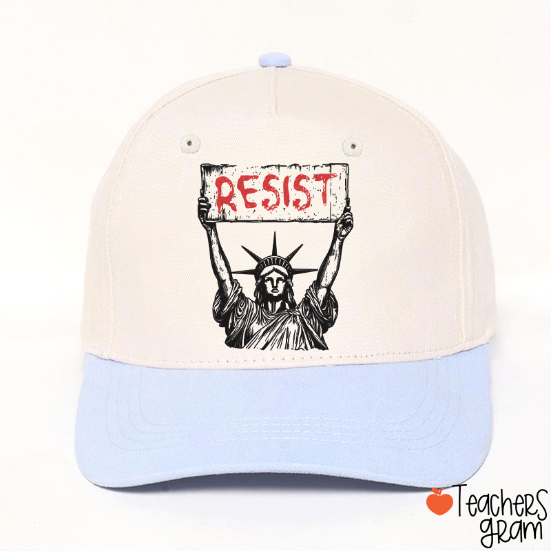 Statue Of Liberty Resist Teacher Baseball Cap
