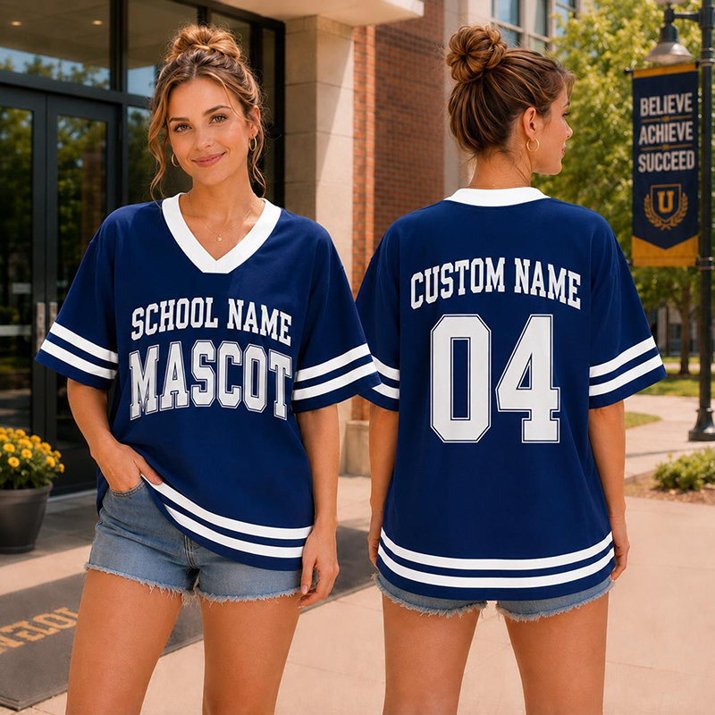 Personalized School Name Mascot Name And Number Teacher Mesh Jersey