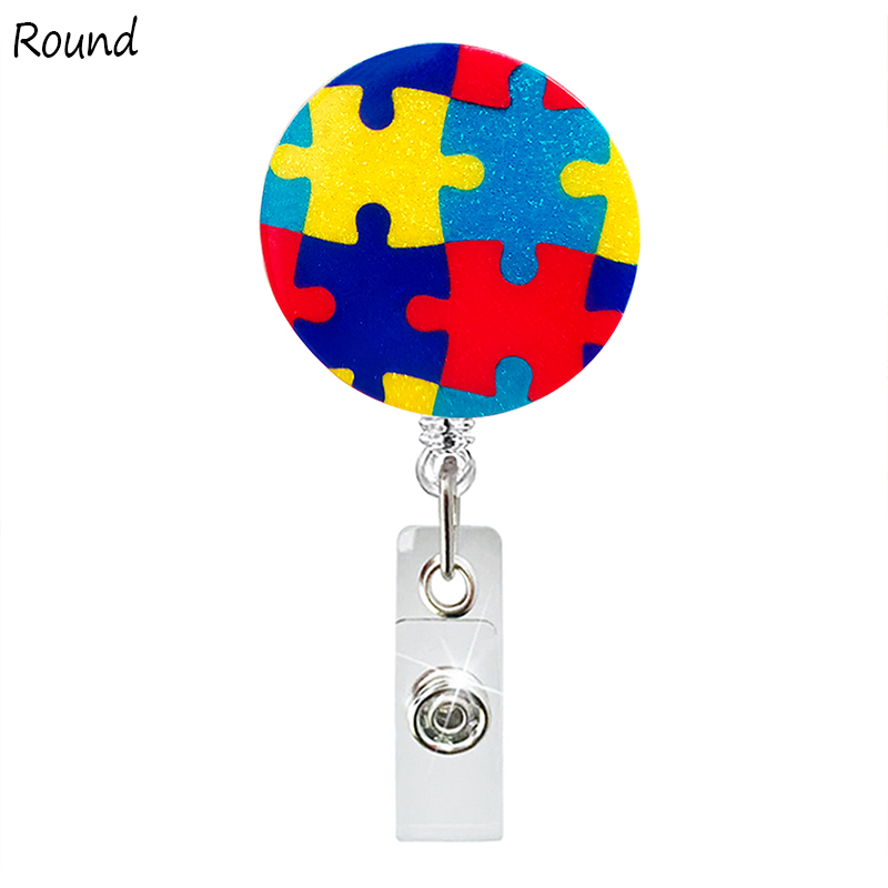 Autism Acrylic Teacher Badge Reel