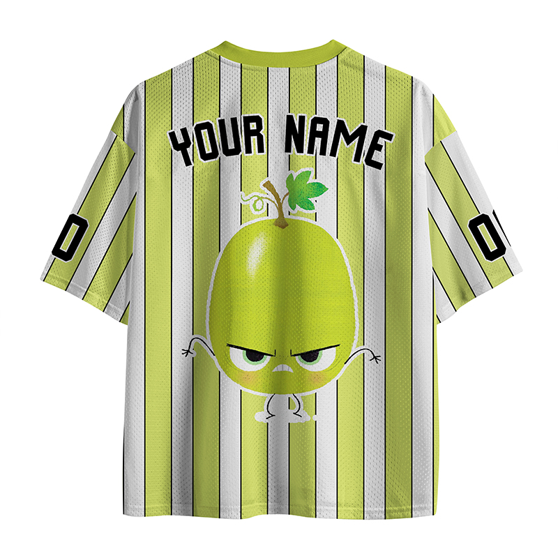 Personalized Team Name And Number Green Grapes Teacher Mesh Jersey