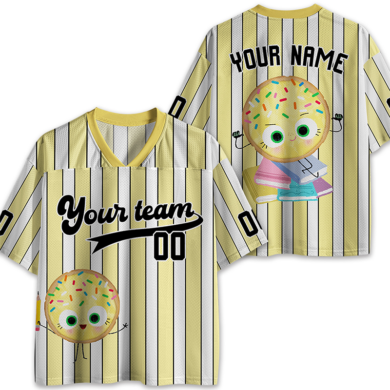 Personalized Team Name Cute Cookies Teacher Mesh Jersey