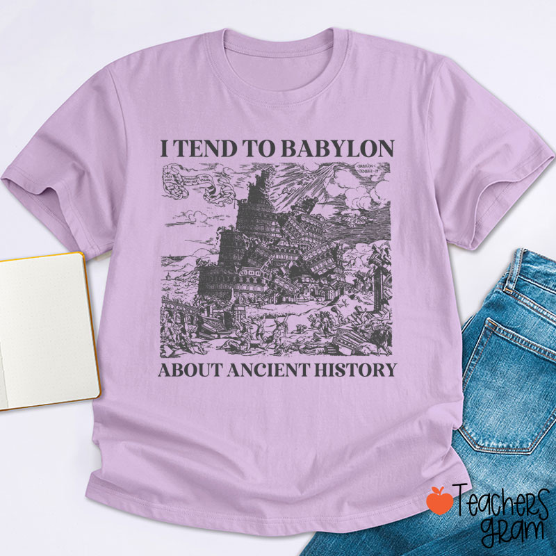I Tend To Babylon About Ancient History Teacher T-Shirt