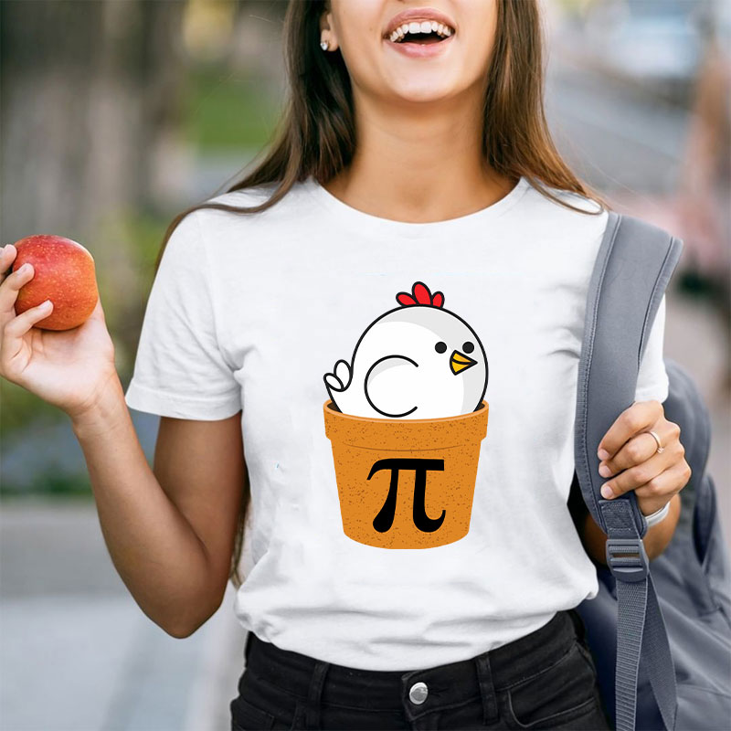 Chicken Pot Pi Day Teacher T-Shirt
