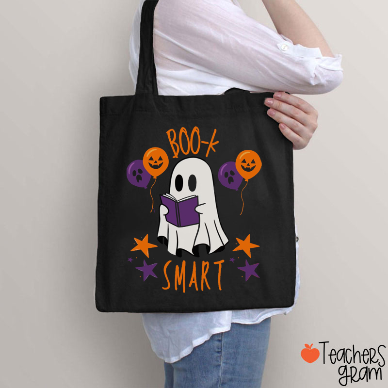 Halloween Book Smart Ghost Teacher Tote Bag