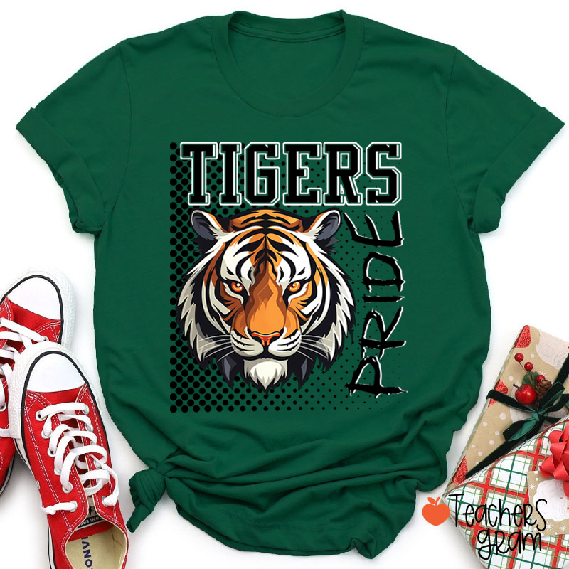 Personalized Colorful Mascot Pride Teacher T-Shirt