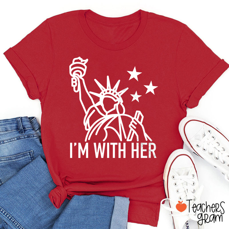 I'm With Her Teacher T-Shirt