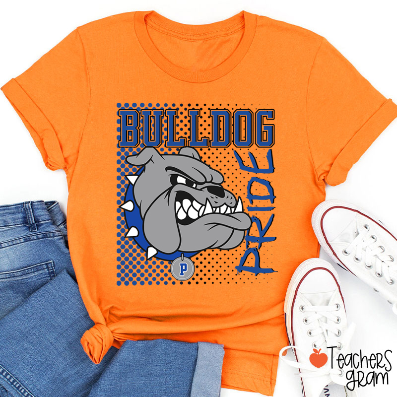 Personalized Colorful Mascot Pride Teacher T-Shirt