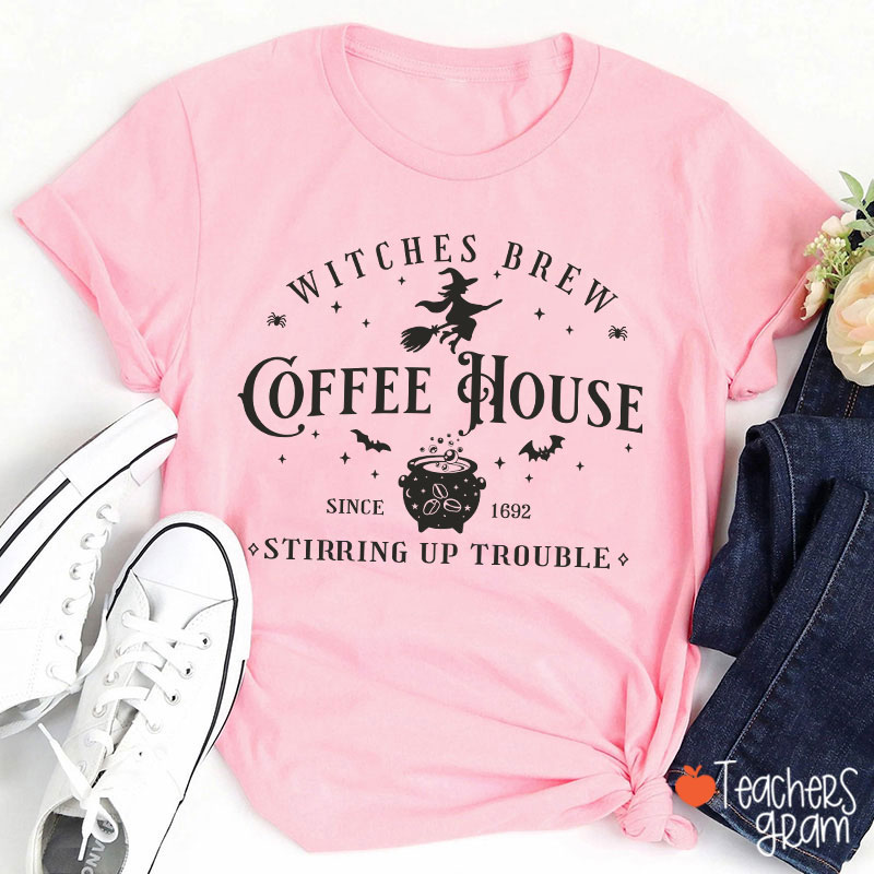 Witches Brew Coffee House Teacher T-Shirt