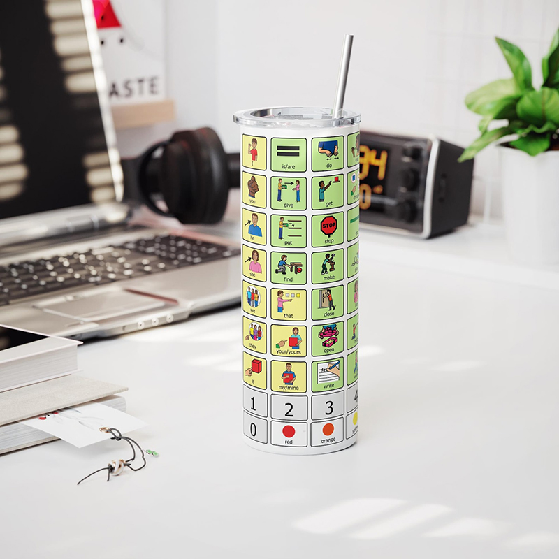 AAC Core Vocabulary Teacher Tumbler
