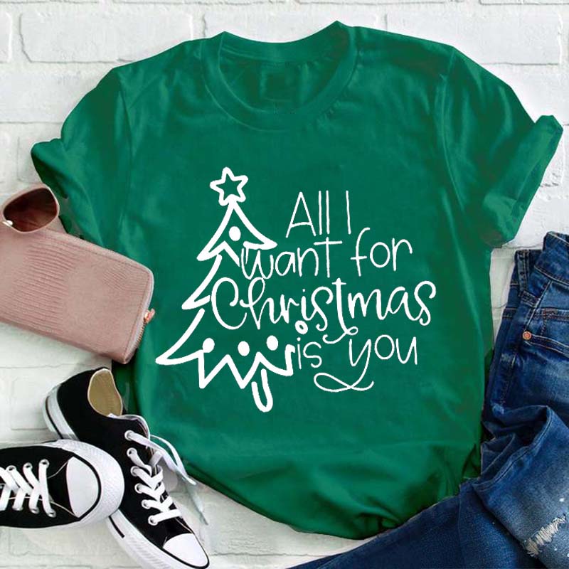 All I Want For Christmas Is You Teacher T-Shirt