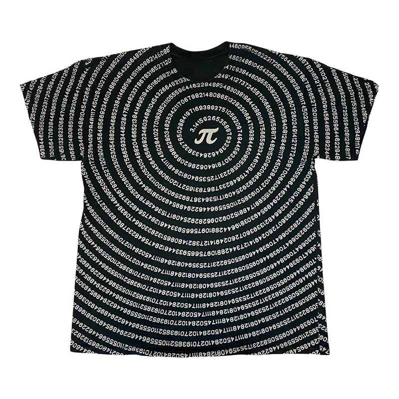 All-over Pi Day Teacher Printed T-Shirt