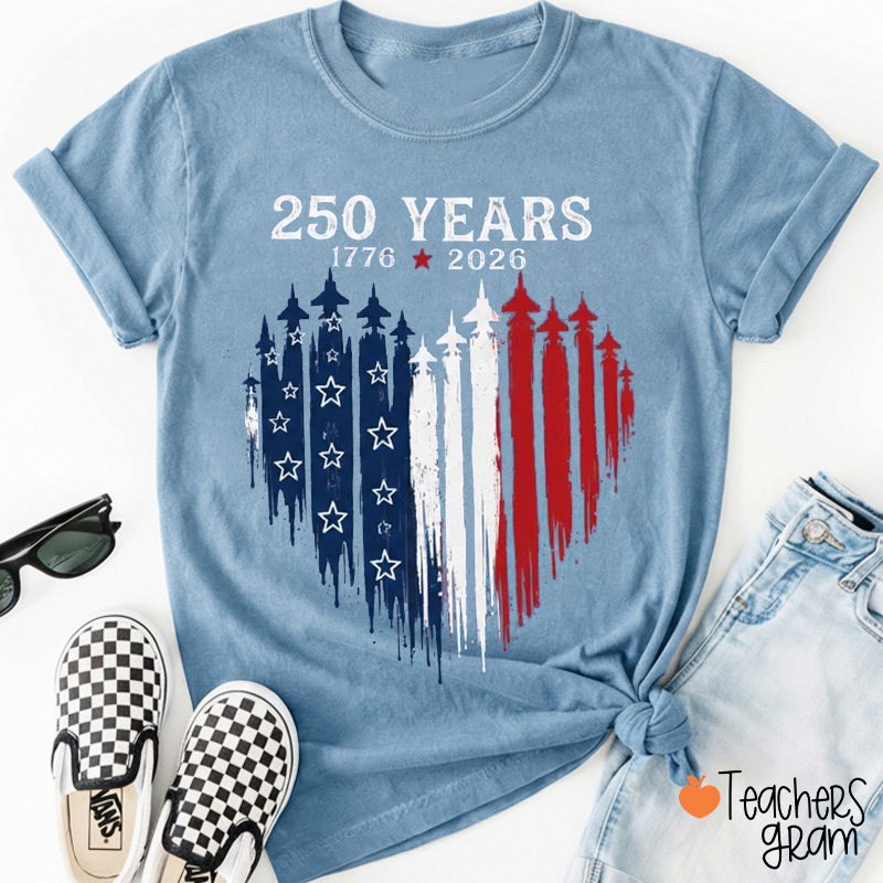 America 250 Merchandise Teacher T-Shirt