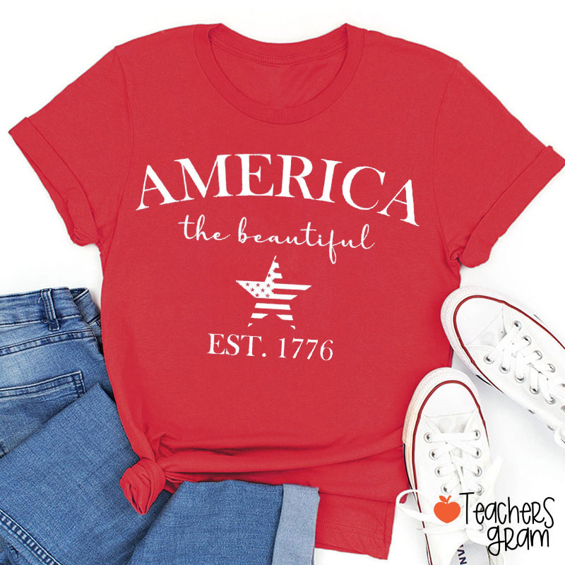 America The Beautiful Teacher T-Shirt