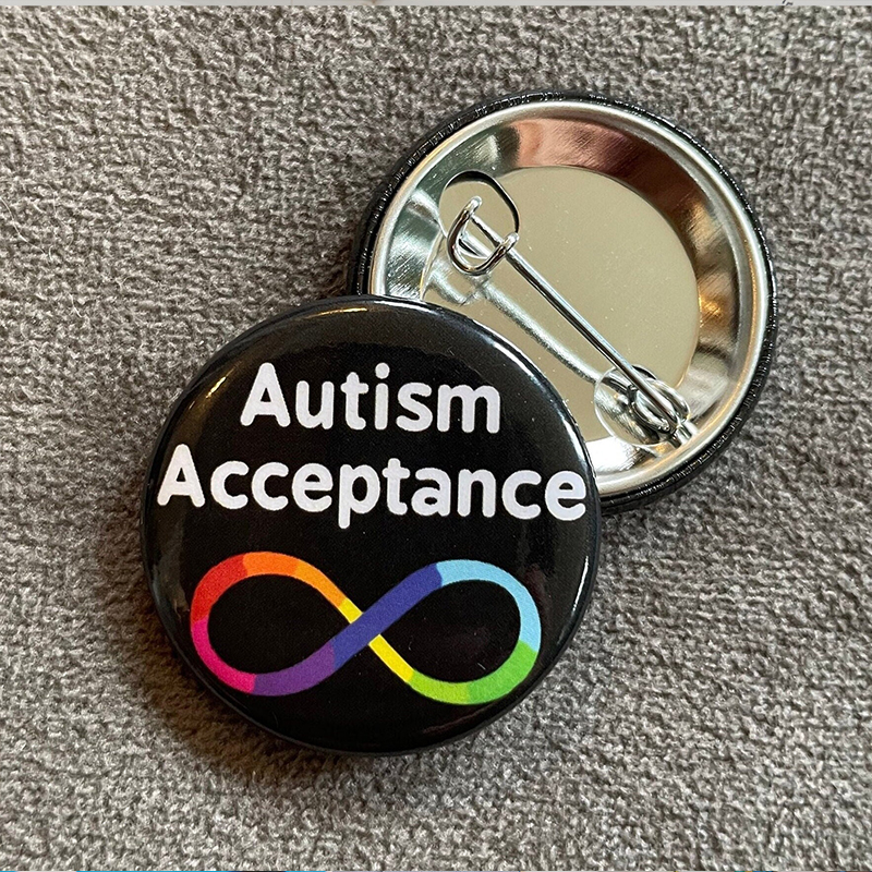 Autism Acceptance Teacher Pinback Button