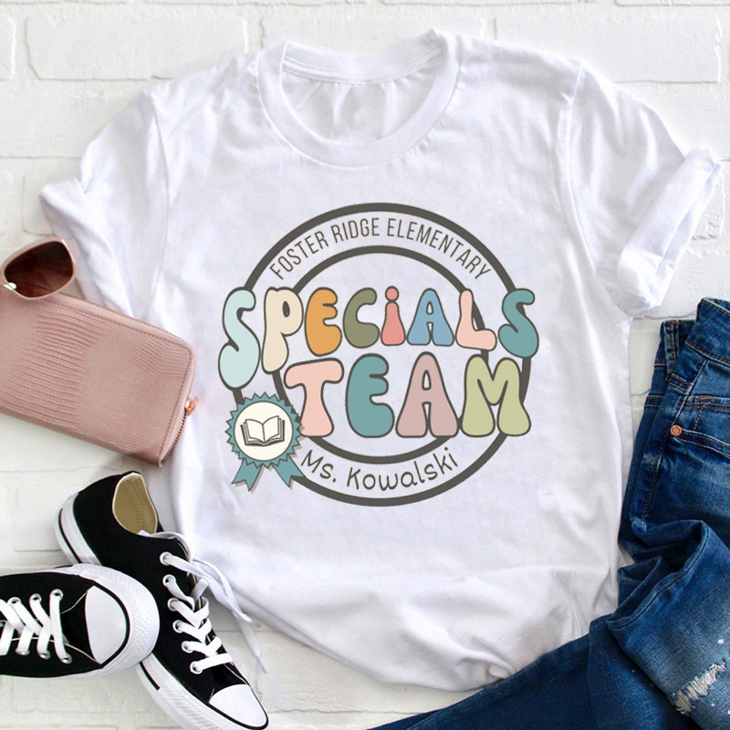 Personalized Specials Team Teacher T-Shirt