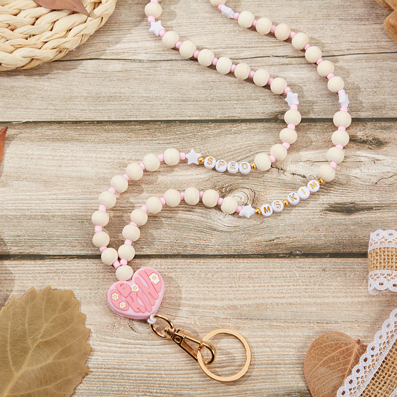 Personalized Be Kind Love Teacher Lanyard