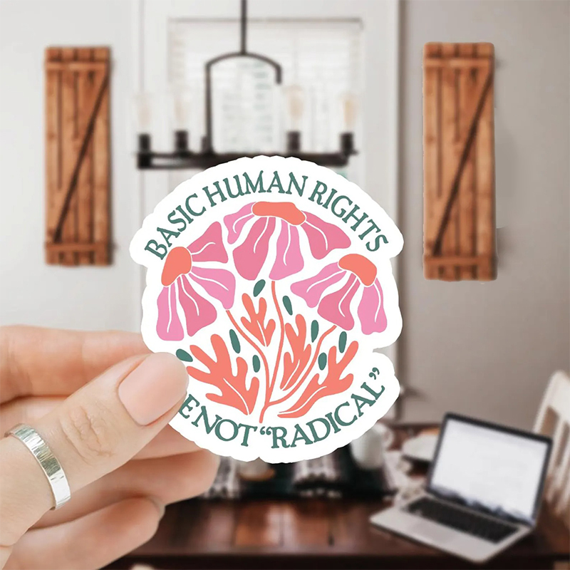 Basic Human Rights Are Not Radical Teacher Stickers