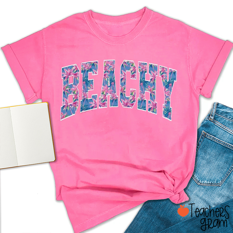 Beachy Summer Vacation Teacher T-Shirt