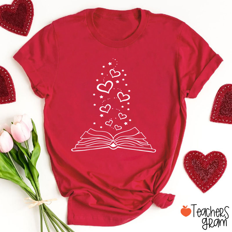 Books Full Of Love Teacher T-Shirt