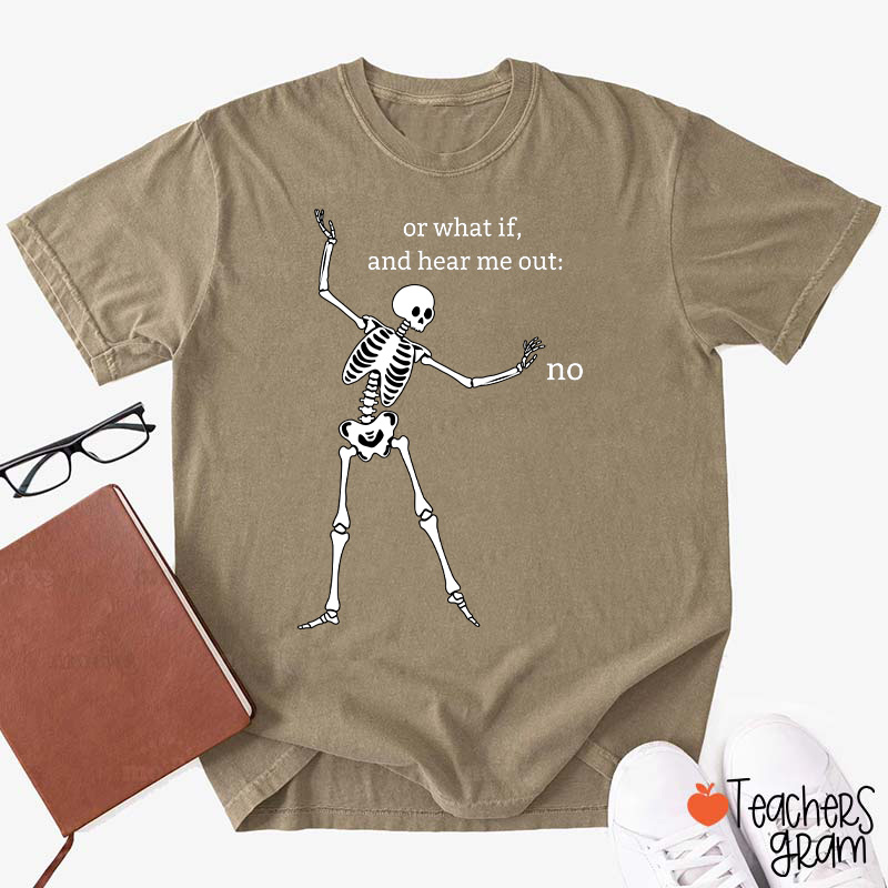 Dancing Skeleton Refusal Teacher T-Shirt