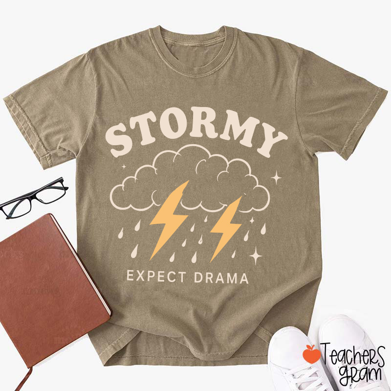 Personalized Weather Vibes Collection Teacher T-Shirt