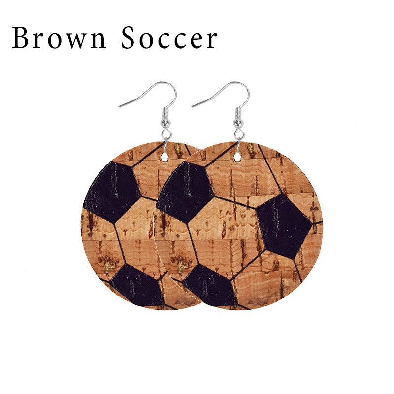 Ball Leather Earrings