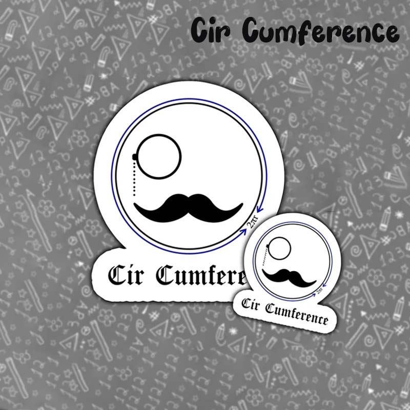 Cute Funny Math Pi Teacher Stickers