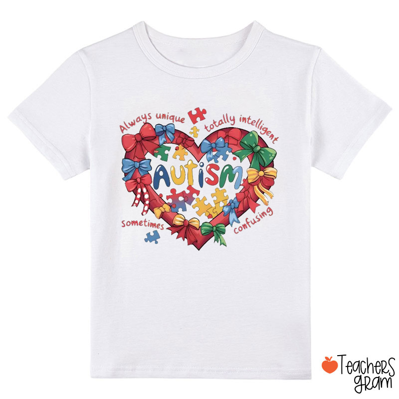 Coquette Autism Awareness Heart Class T-Shirt