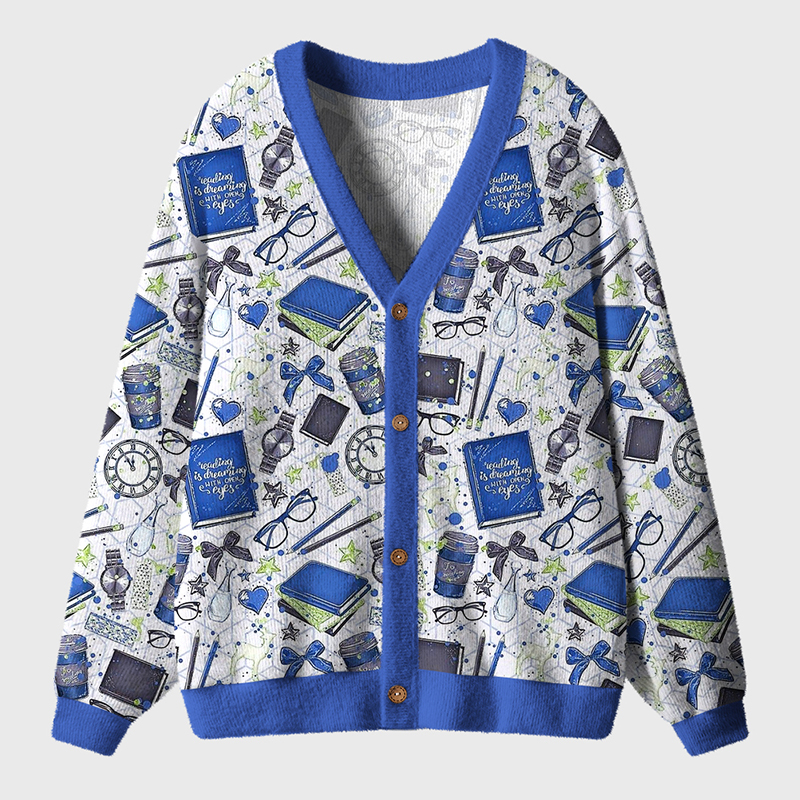 Creating Is Dreaming With Open Eyes Teacher Ugly Cardigan Sweaters