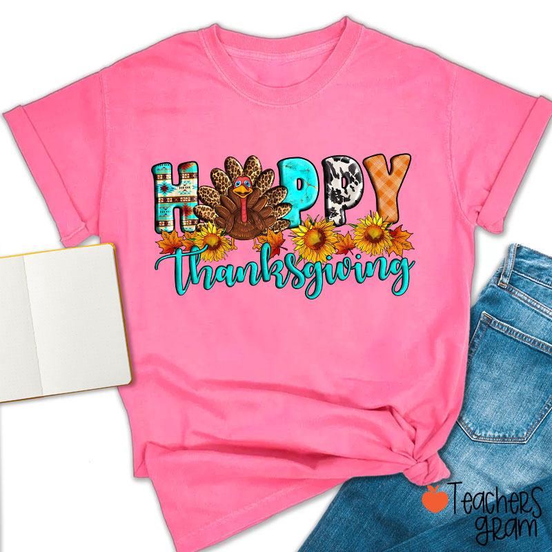 Happy Thanksgiving Teacher T-Shirt