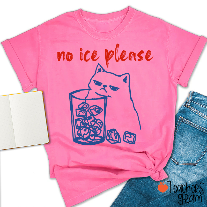 No Ice Please Teacher T-Shirt