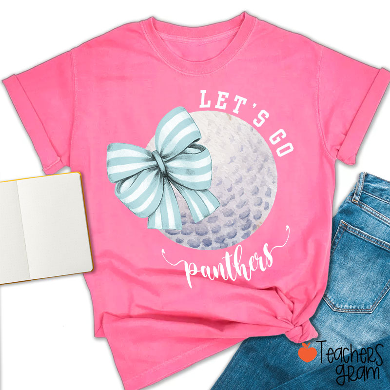 Personalized Sports And Mascot Let's Go Teacher T-Shirt