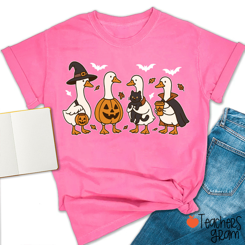 Silly Goose Halloween Teacher T-Shirt