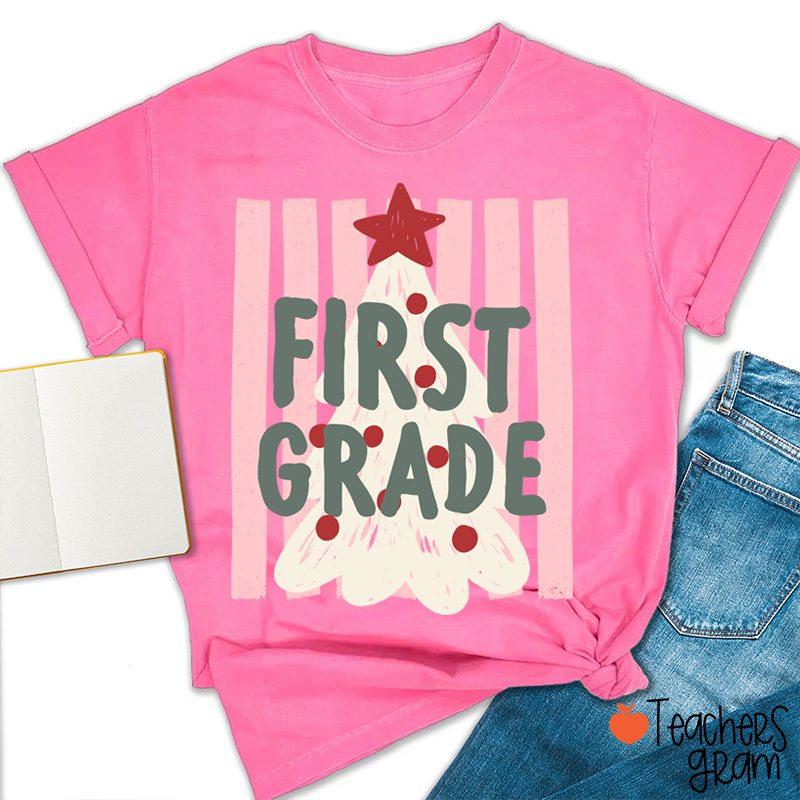 Personalized Jolly Grade Tree Gang Teacher T-Shirt
