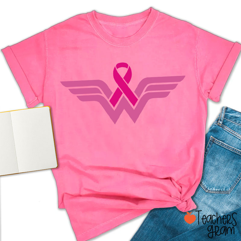 Strong Woman Cancer Fighter Teacher T-Shirt