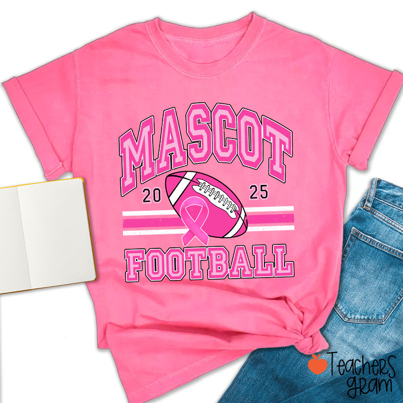 Personalized Mascot And Sport Breast Cance Teacher T-Shirt