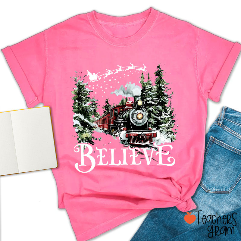 Believe Polar Express Teacher T-Shirt