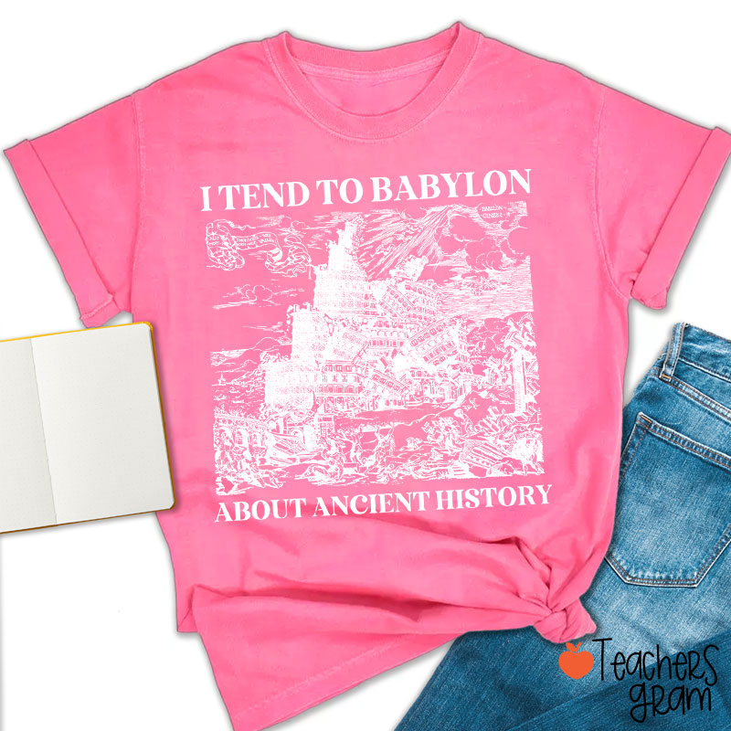 I Tend To Babylon About Ancient History Teacher T-Shirt
