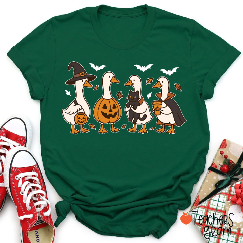 Silly Goose Halloween Teacher T-Shirt