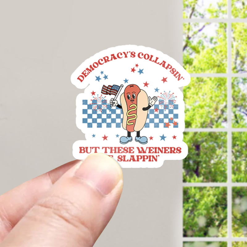 Democracy's Collapsin' But These Weiners Be Slappin' Teacher Stickers