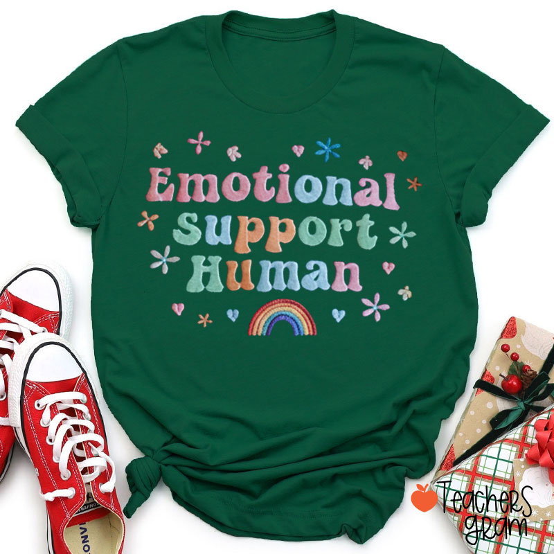 Emotional Support Human Teacher T-Shirt