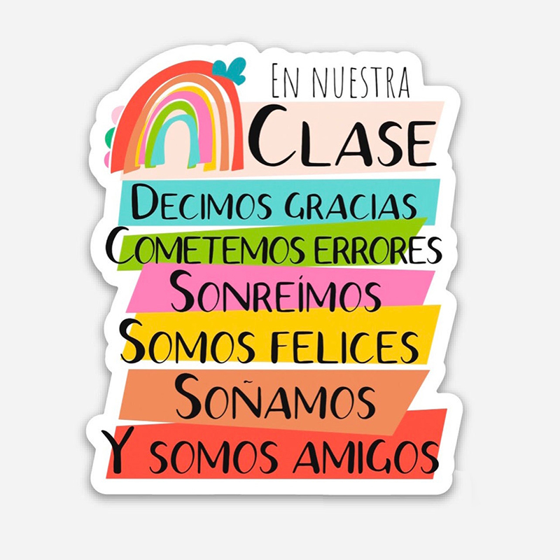 En Nuestra Clase Spanish Teacher Stickers