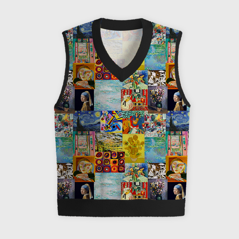 Falling Into The Ocean Of Art Teacher Ugly Christmas Vest