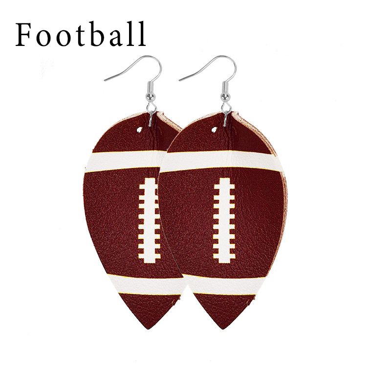 Ball Leather Earrings
