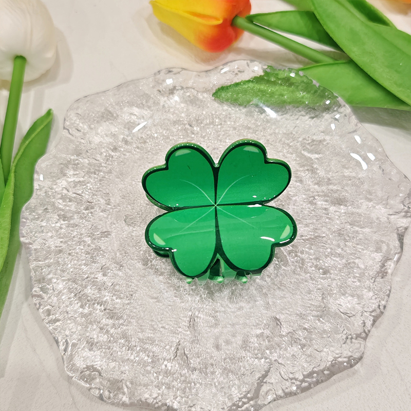 St. Patrick's Day Shamrock Hair Clips