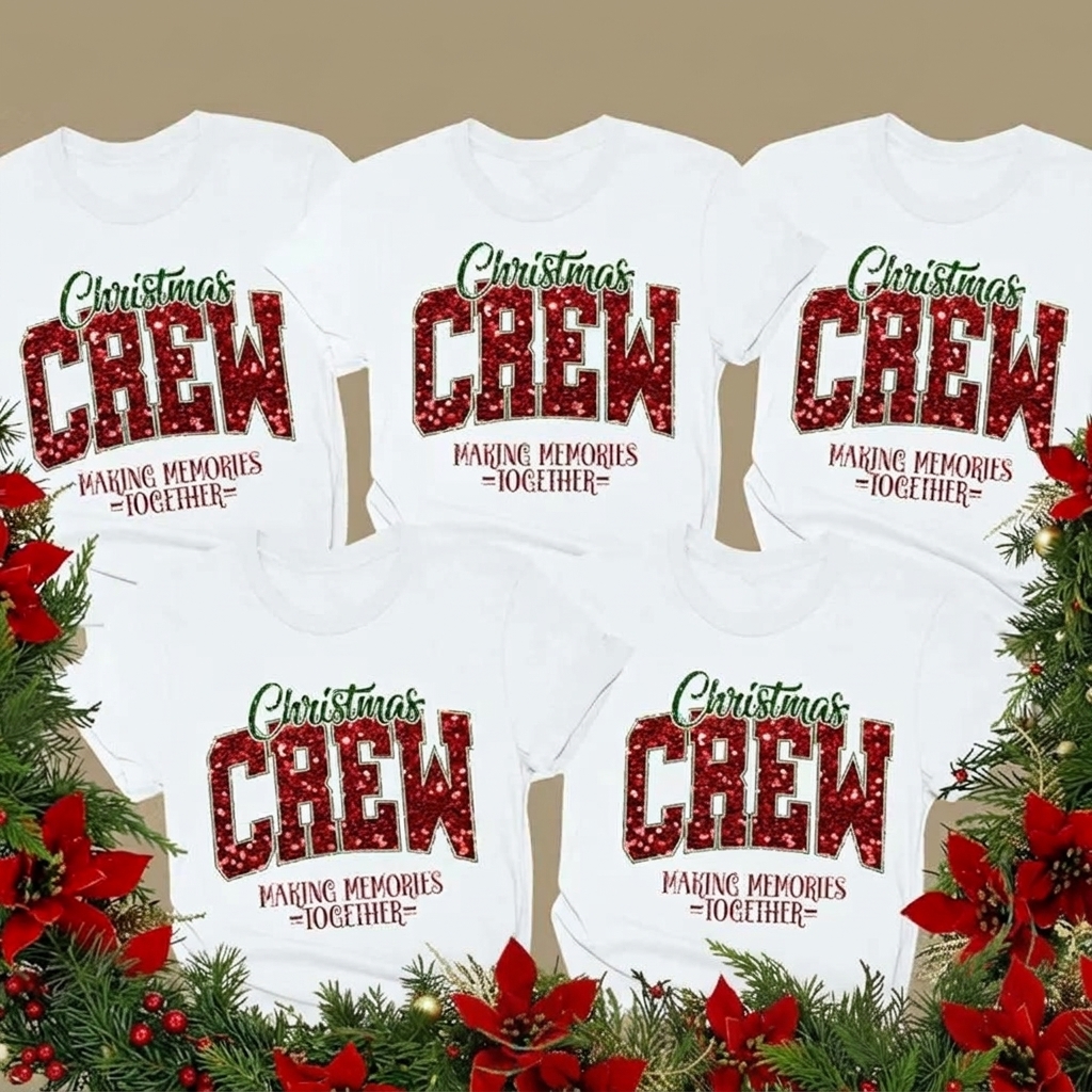 Christmas Crew Making Memories Together Teacher T-Shirt